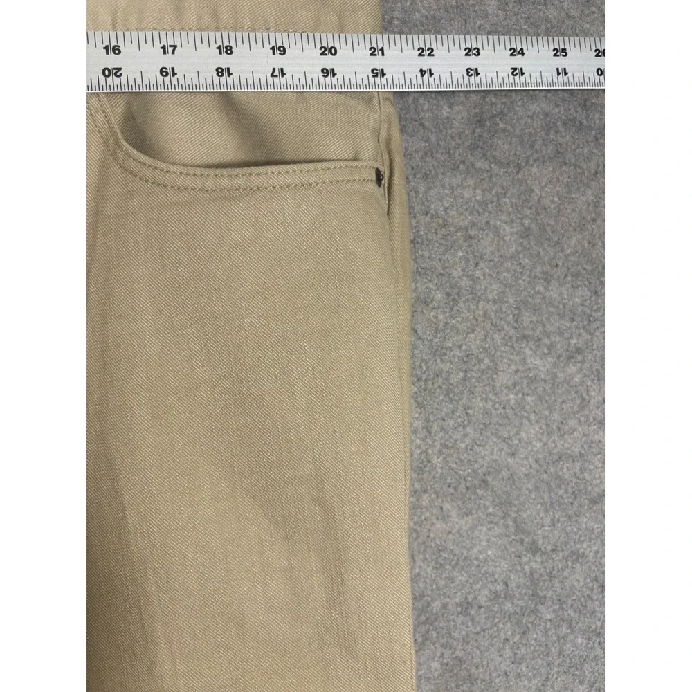 Signature by Levi Strauss Mens Straight Leg Khaki Tan Cotton Pants 42 x 26